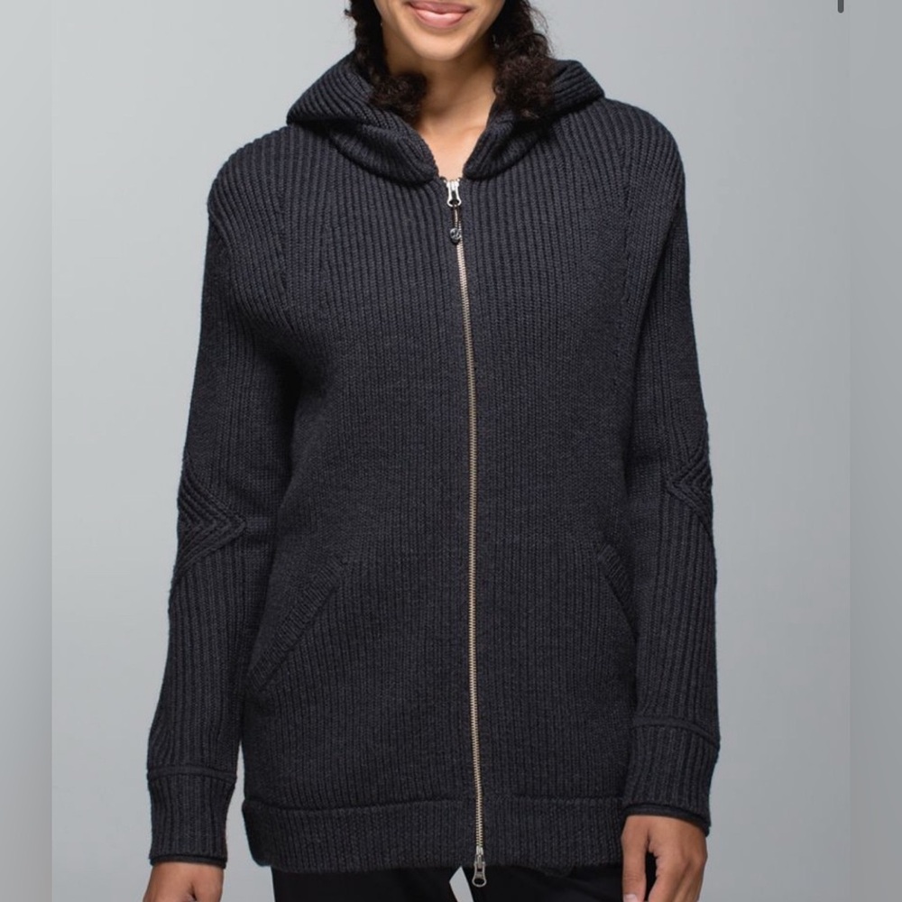 Flawed Lululemon Sweater Jacket/ Merino Wool/ Please Read Description